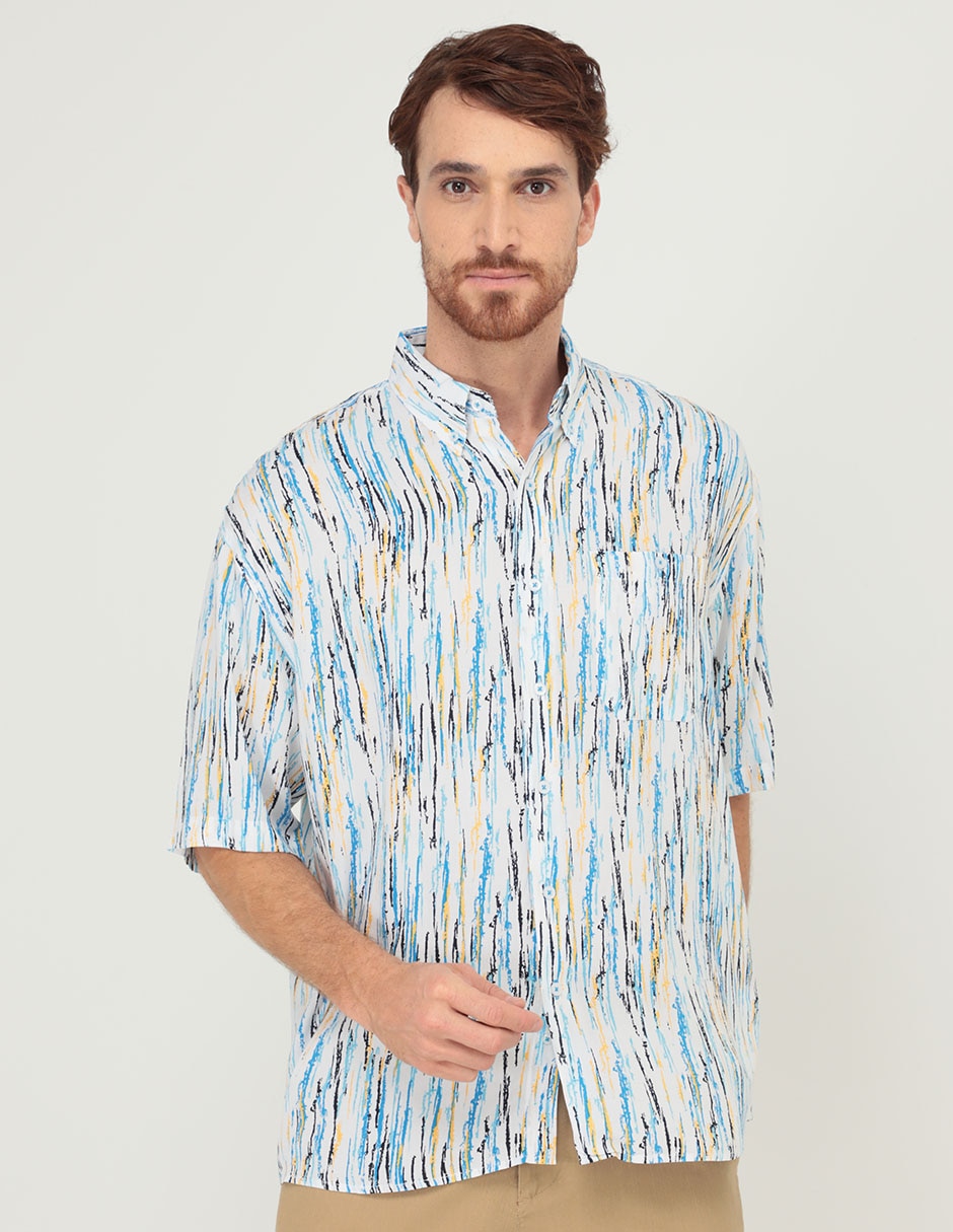 Camisa casual de manga corta para hombre 1