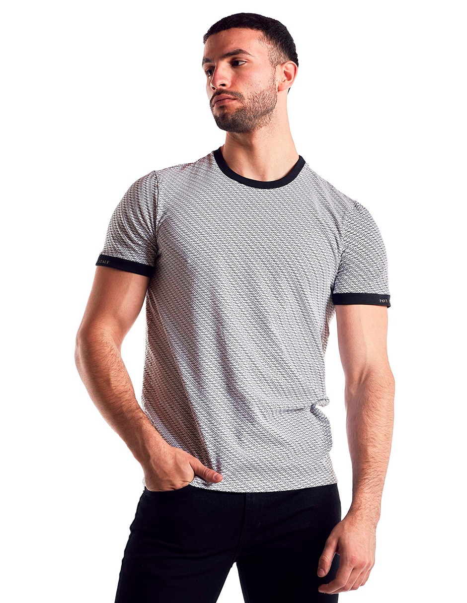 Playera cuello redondo para hombre 1