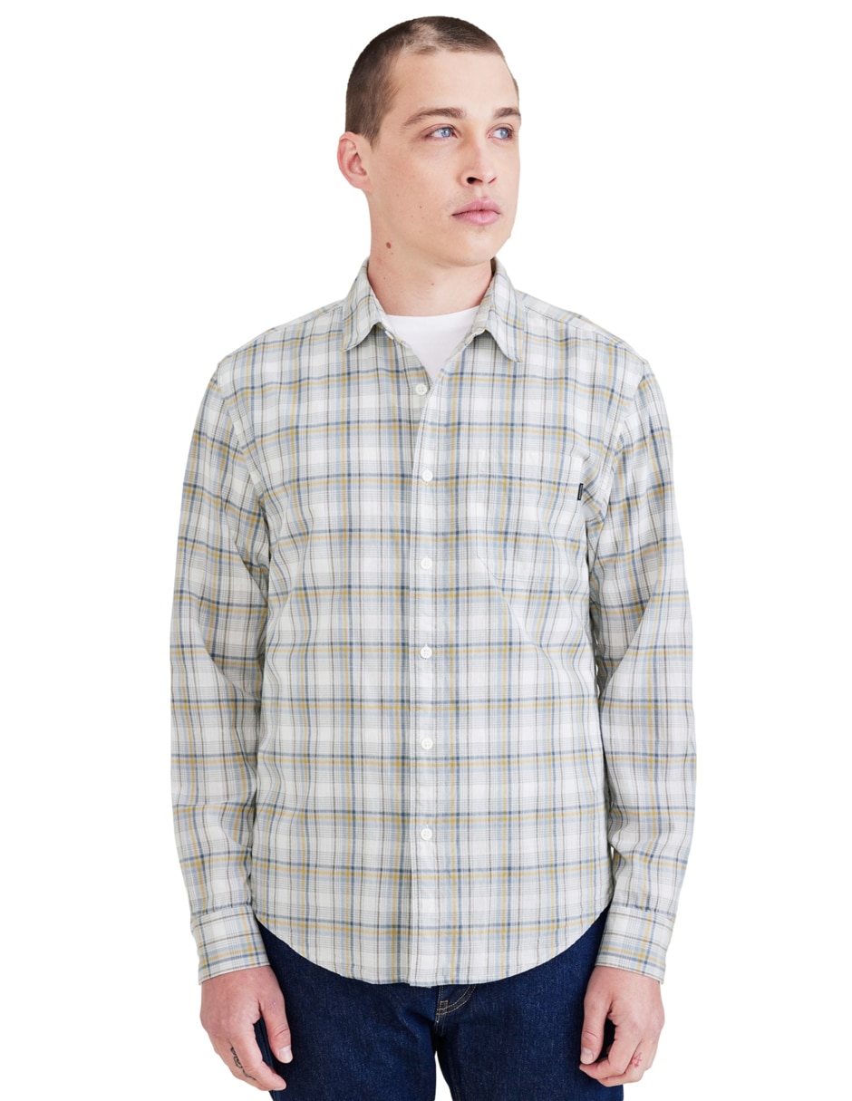 Camisa casual Dockers de algod n manga larga para hombre