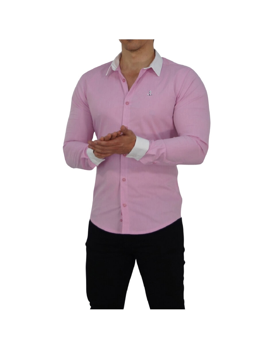 Sobrecamisa casual John Leopard de manga larga para hombre