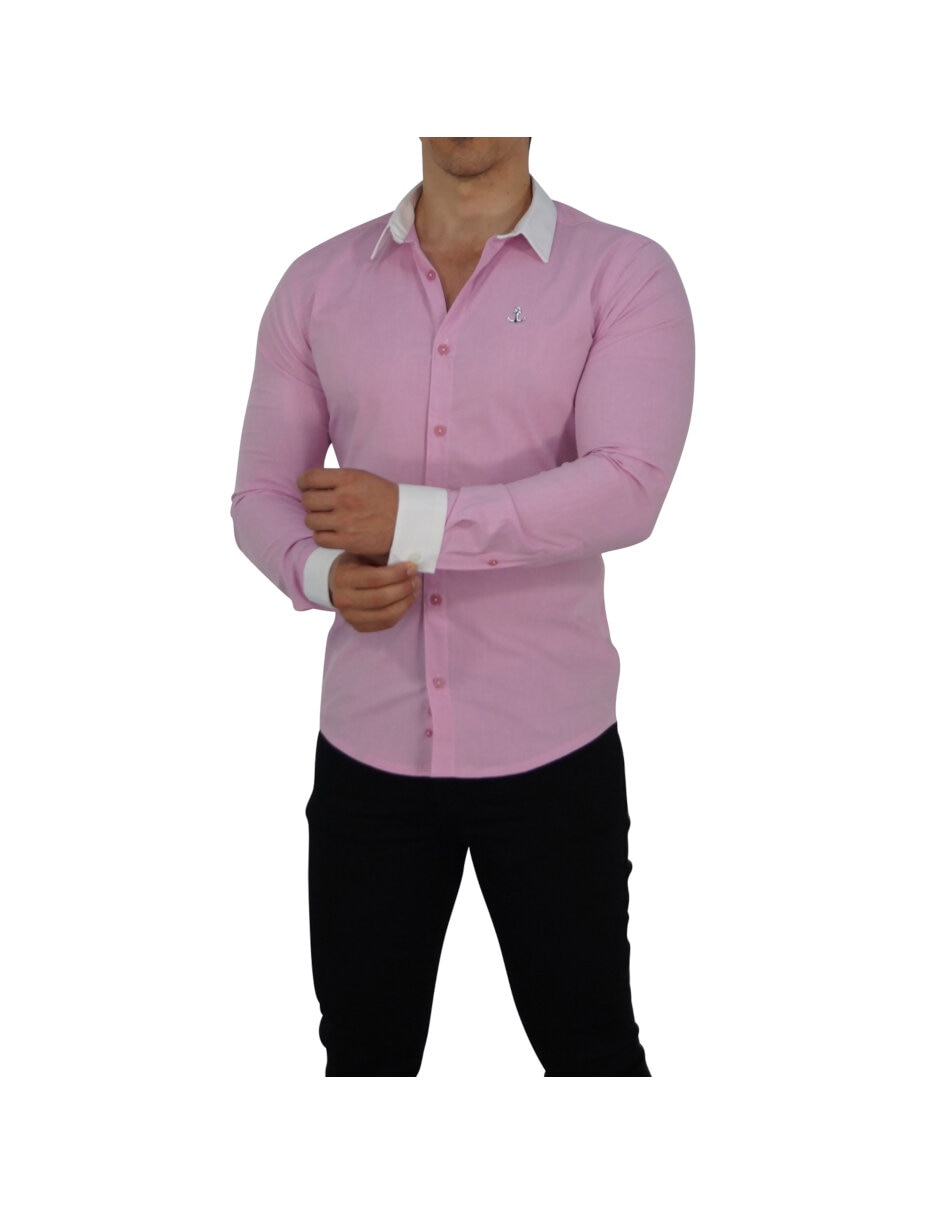 Sobrecamisa casual John Leopard de manga larga para hombre