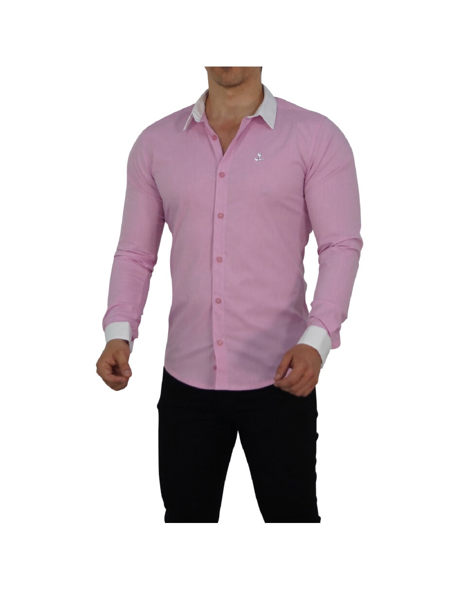 Sobrecamisa casual John Leopard de manga larga para hombre