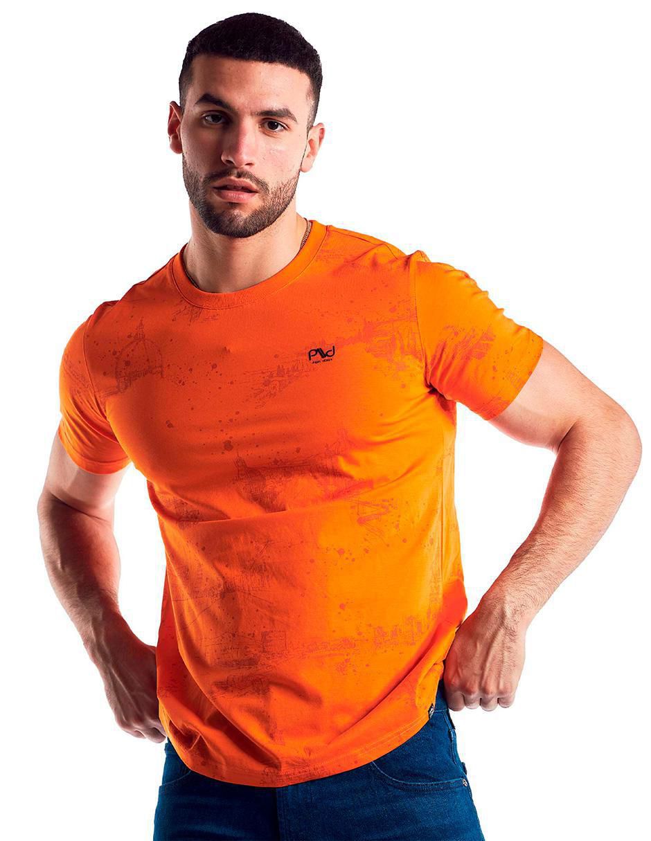 Playera cuello redondo para hombre