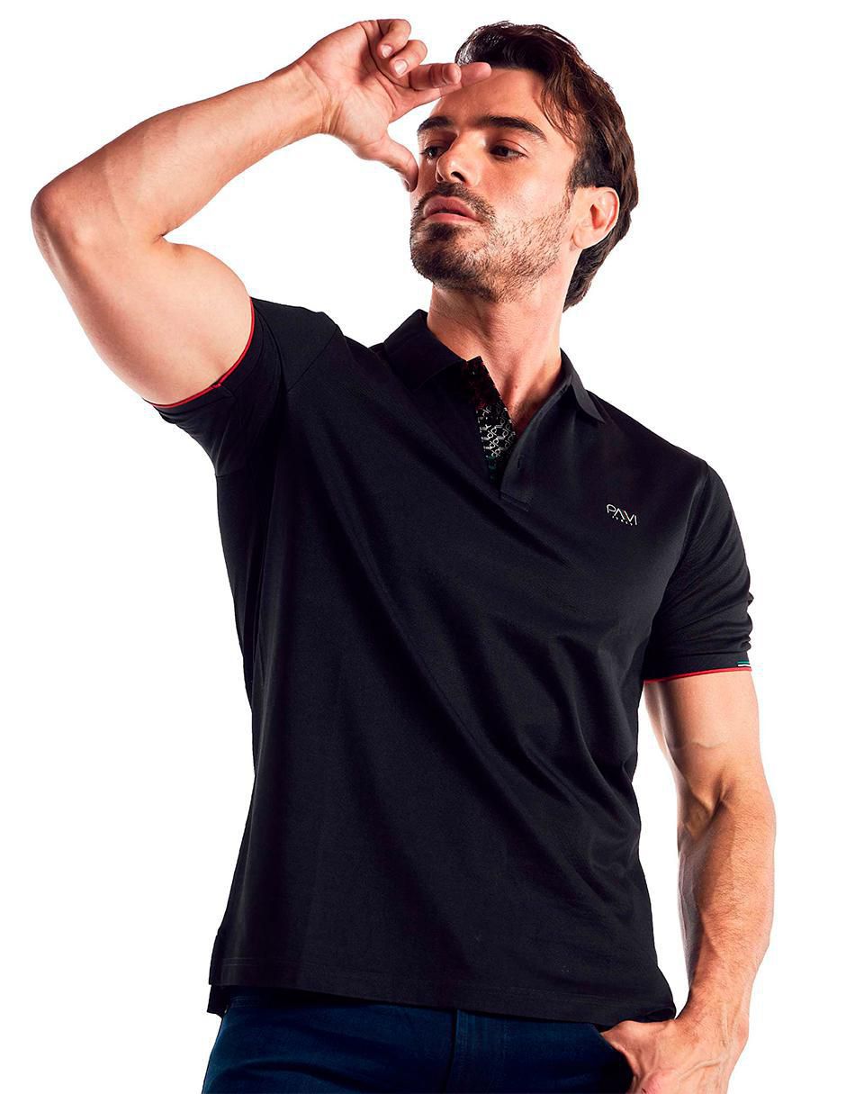 Playera tipo polo 05-3028N para hombre 3