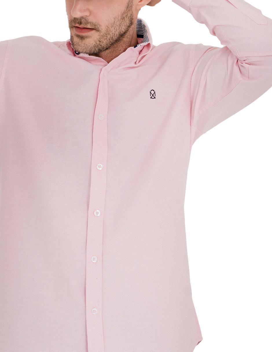 Camisa casual de algodón manga larga para hombre 4