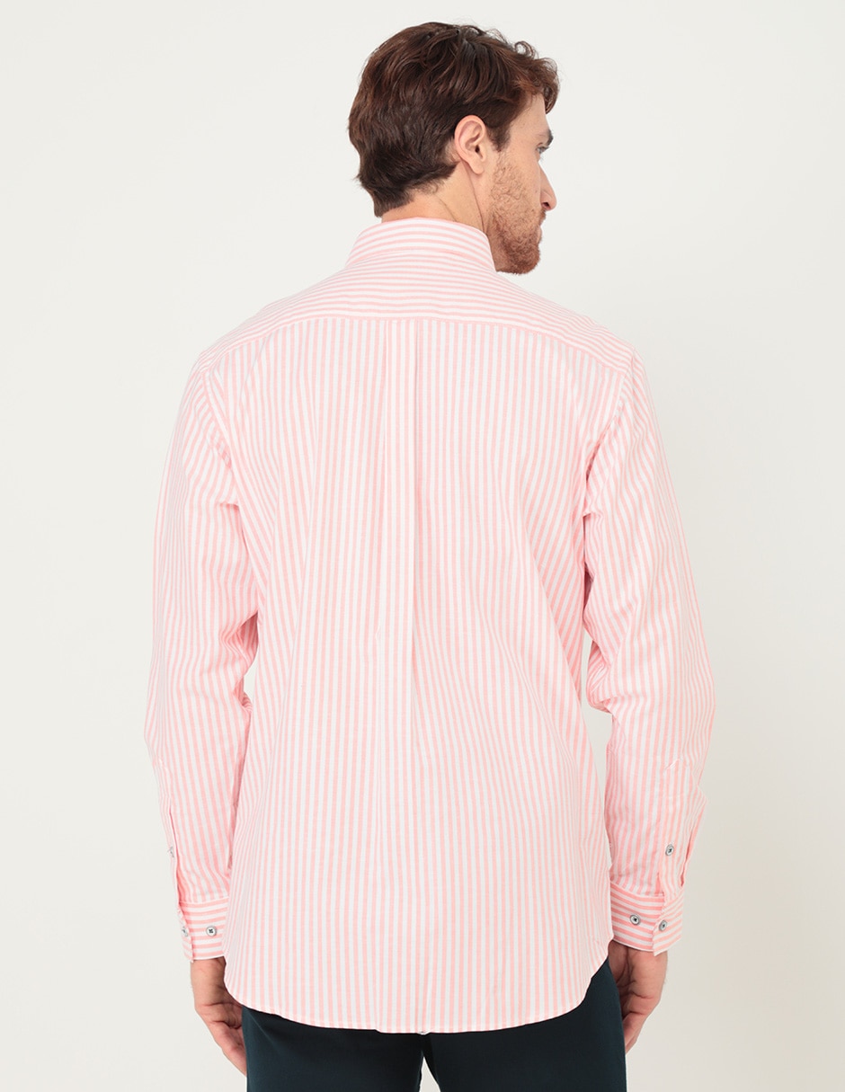 Camisa casual de algodón manga larga para hombre 2