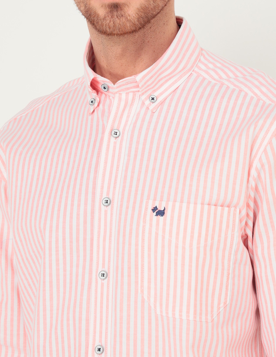 Camisa casual de algodón manga larga para hombre 4
