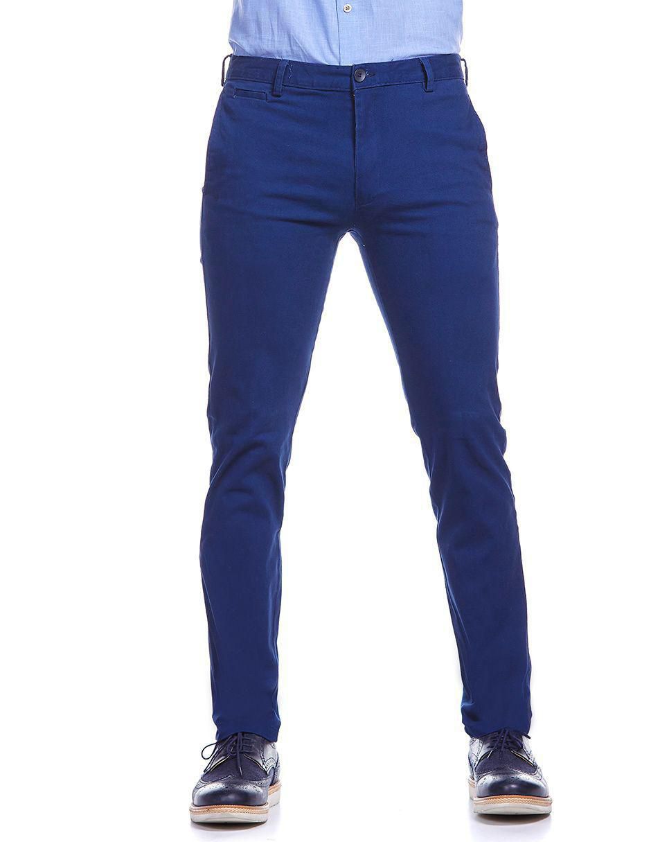 Pantalón slim de gabardina para hombre Pantalón slim de gabardina para hombre