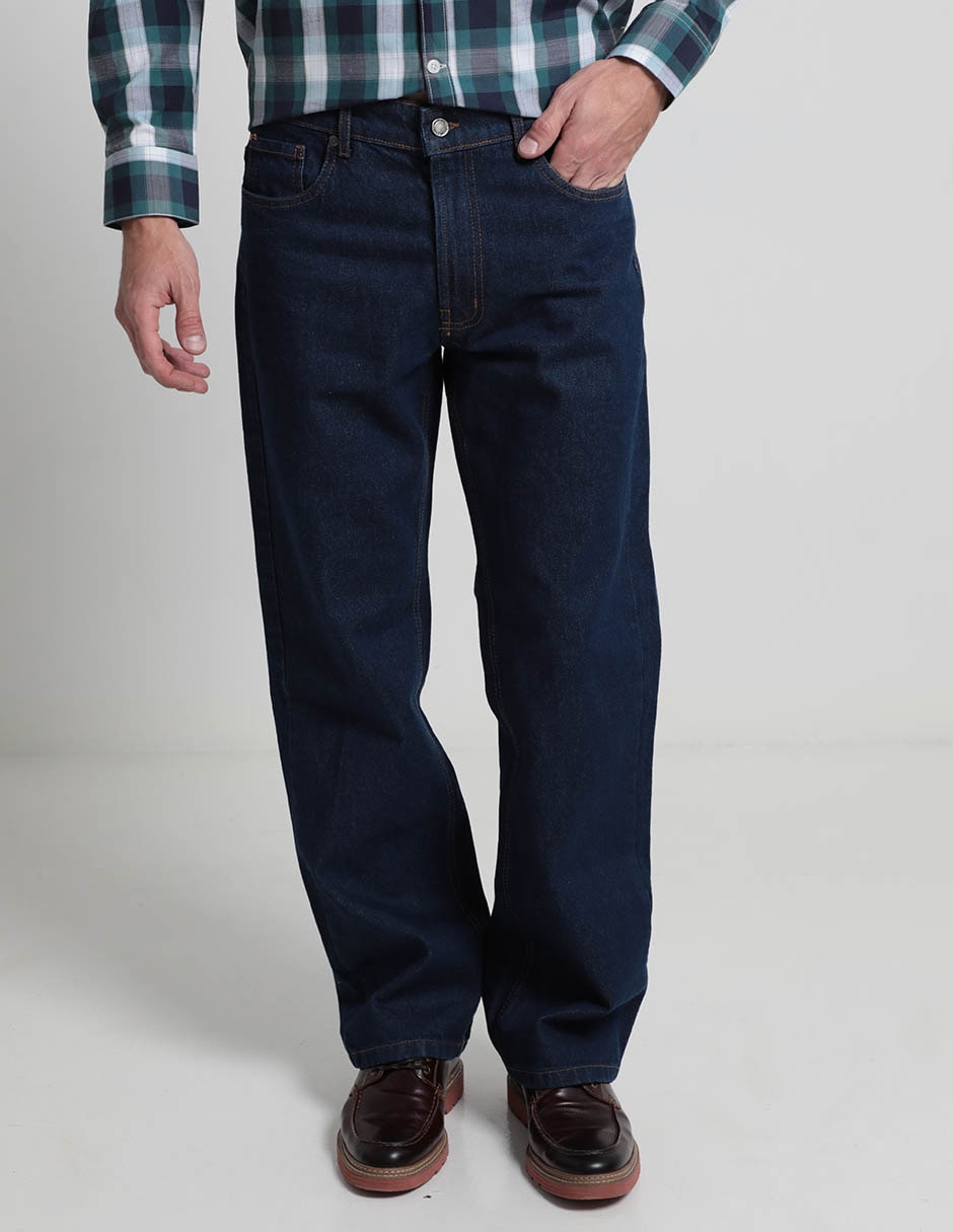 Jeans regular deslavado para hombre