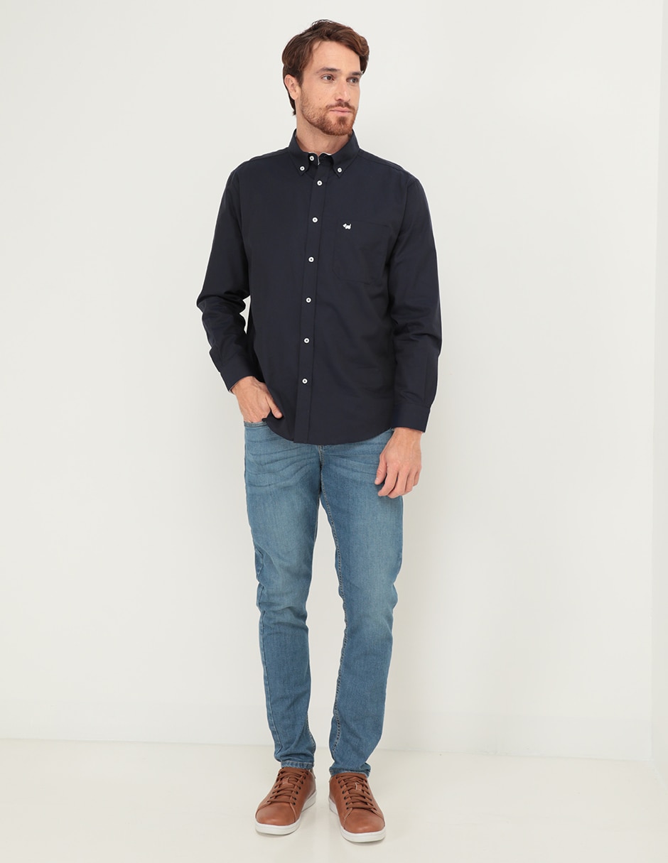 Camisa casual de algodón manga larga para hombre 3
