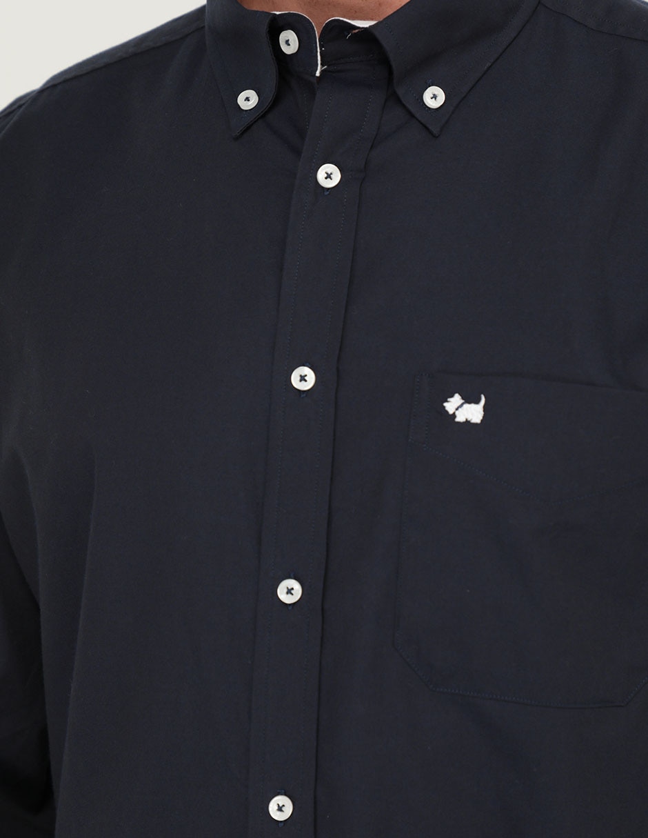 Camisa casual de algodón manga larga para hombre 4