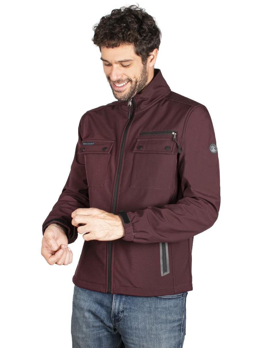 Chamarra impermeable bolsa con cierre para hombre 3