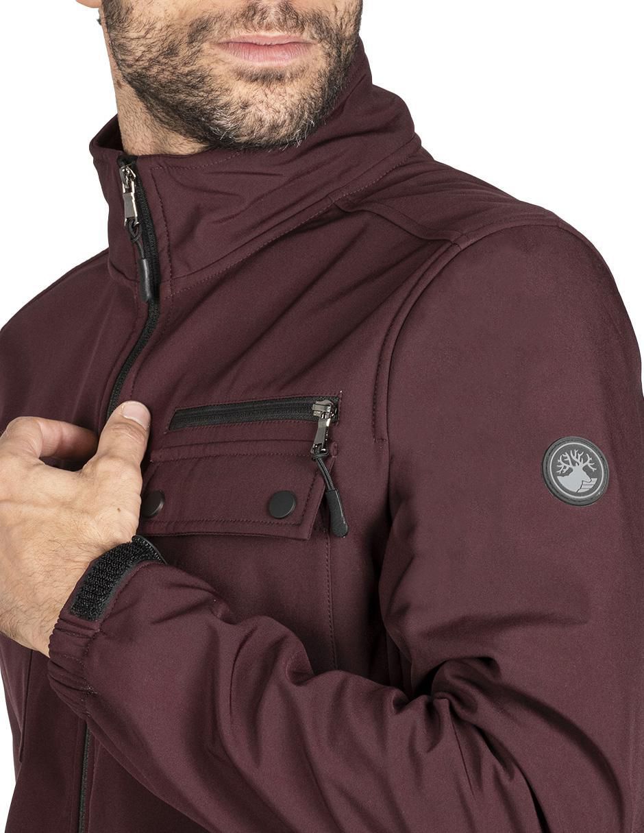 Chamarra impermeable bolsa con cierre para hombre 4