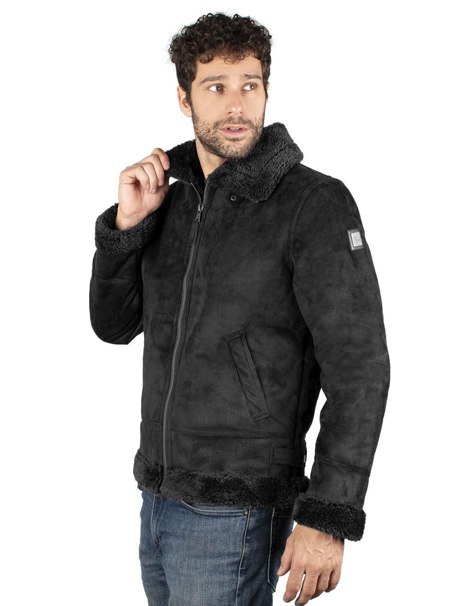"chamarra" greenlander no "de" gamuza cuello a contraste "para hombre"