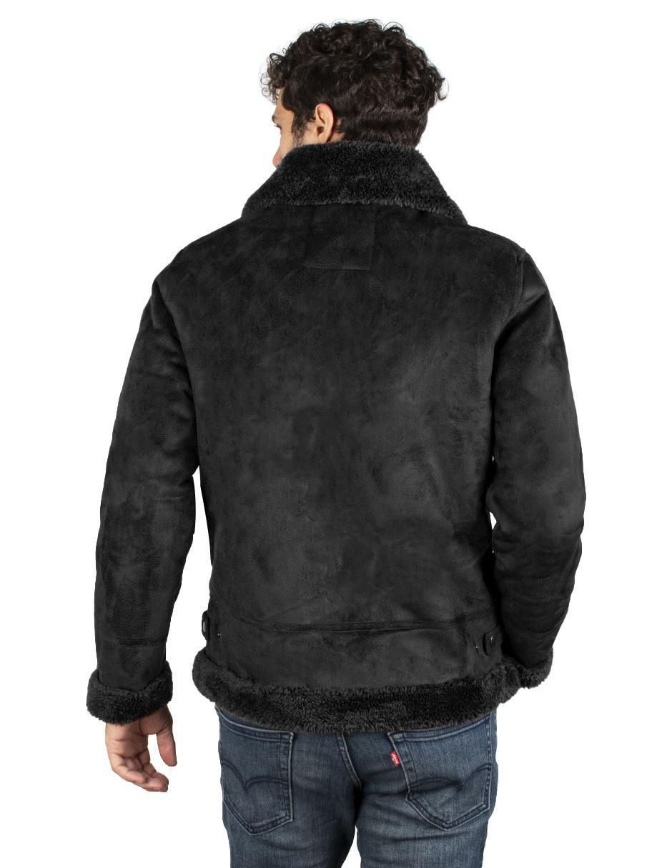"chamarra" greenlander no "de" gamuza cuello a contraste "para hombre"