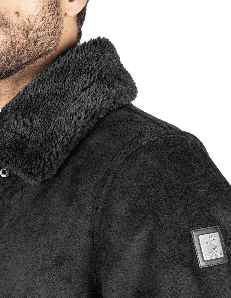 "chamarra" greenlander no "de" gamuza cuello a contraste "para hombre"