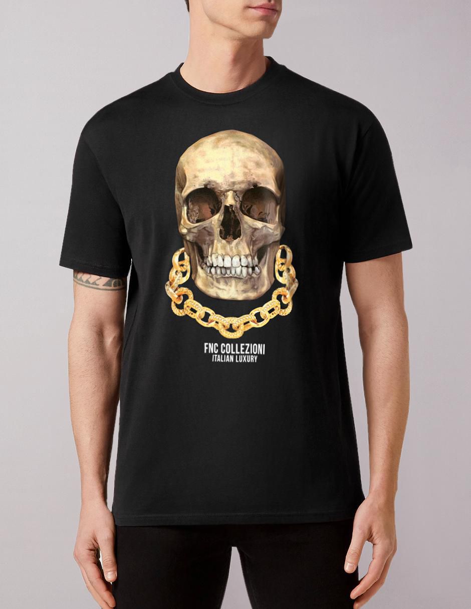 Playera Predator Skull cuello redondo para hombre