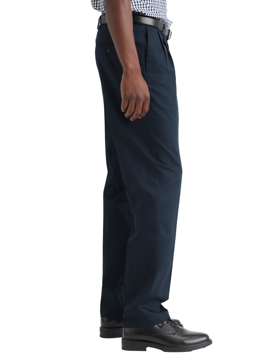 Pantalón casual regular recto de algodón para hombre 2