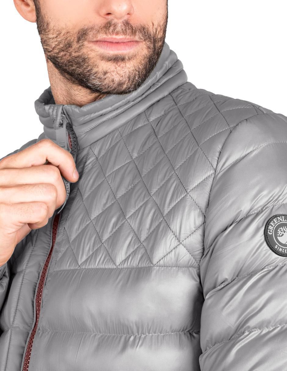 Chamarra casual capitonada para hombre 4