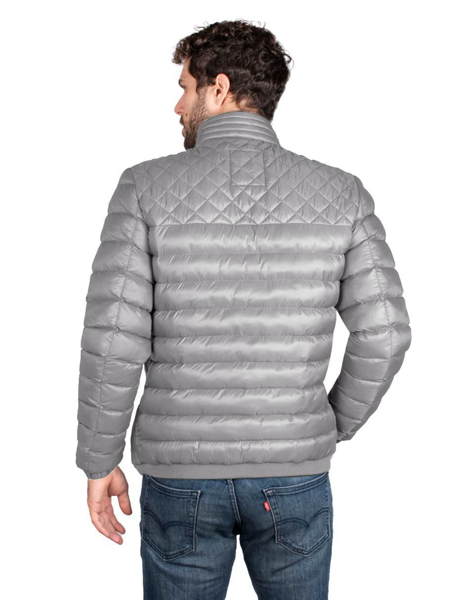 Chamarra casual capitonada para hombre 5