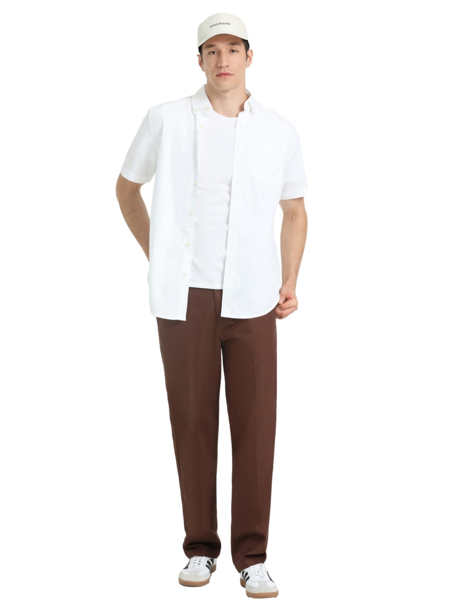 Camisa casual de algodón manga corta para hombre 1