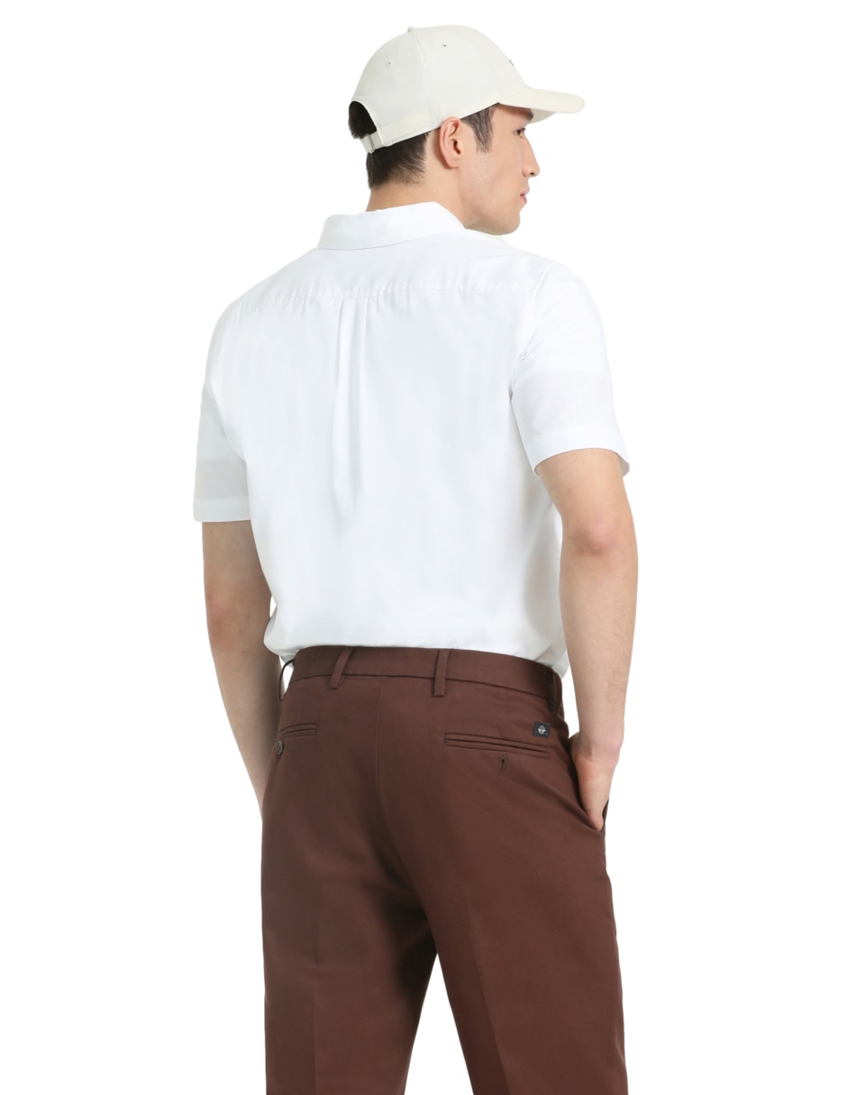 Camisa casual de algodón manga corta para hombre 4
