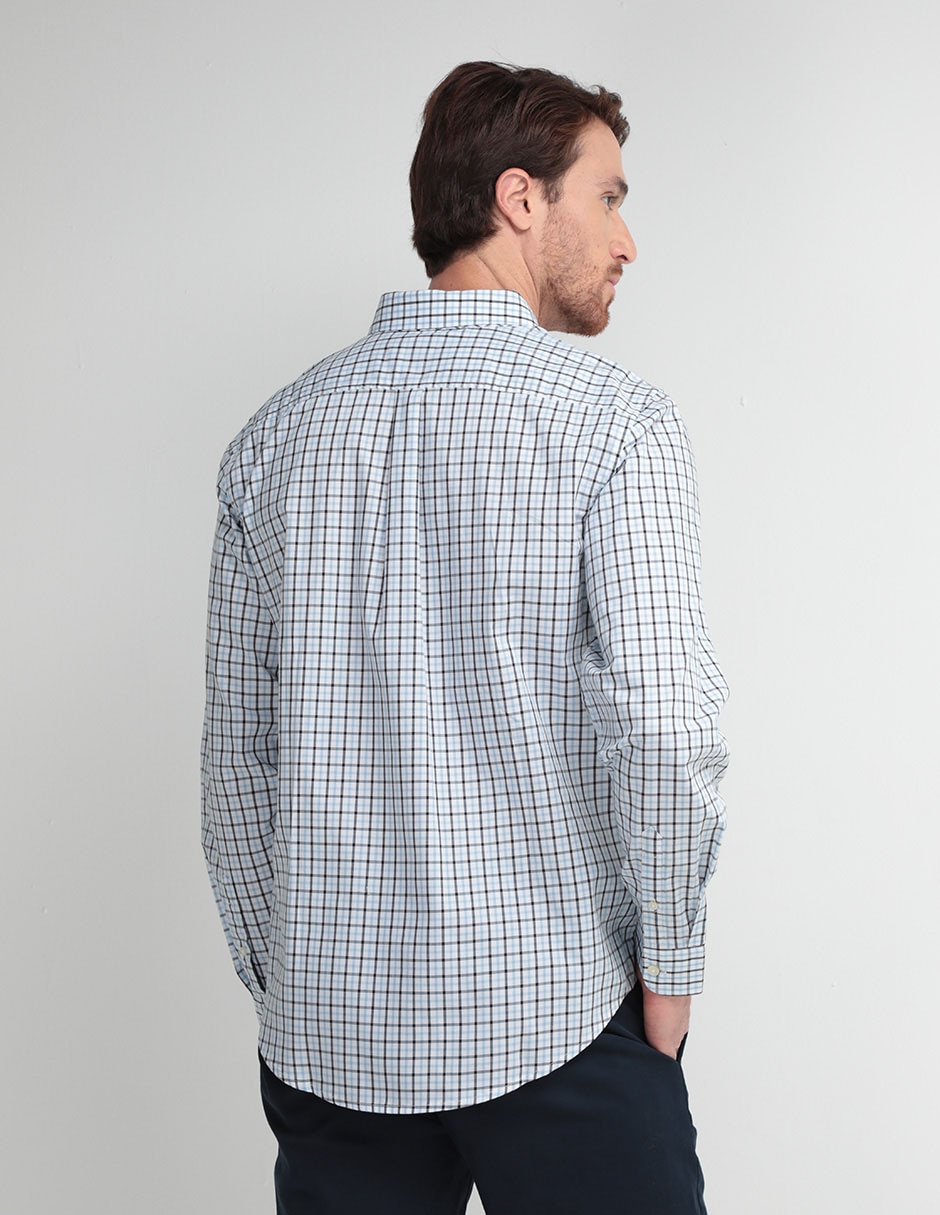 Camisa casual de algodón manga larga para hombre 2