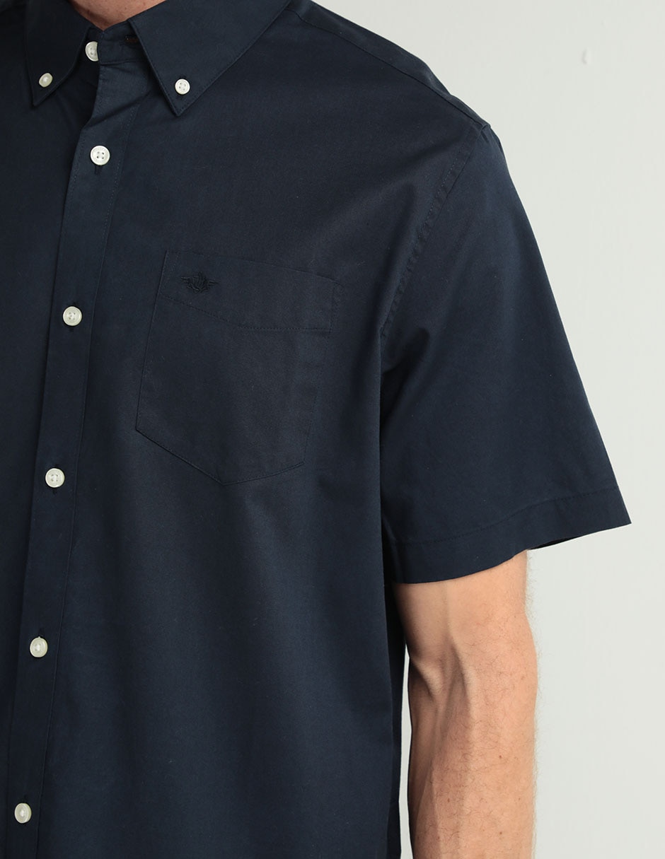 Camisa casual de algodón manga corta para hombre 4