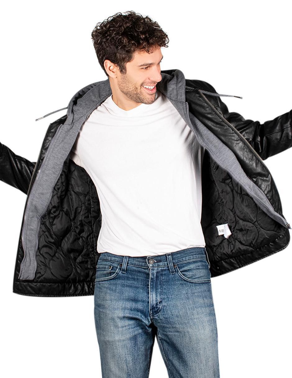 Chamarra impermeable capucha desmontable para hombre 2