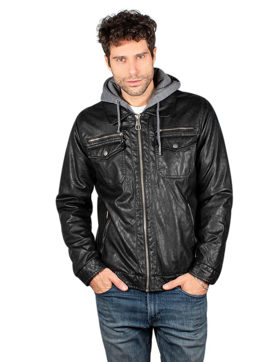 Chamarra impermeable capucha desmontable para hombre 3