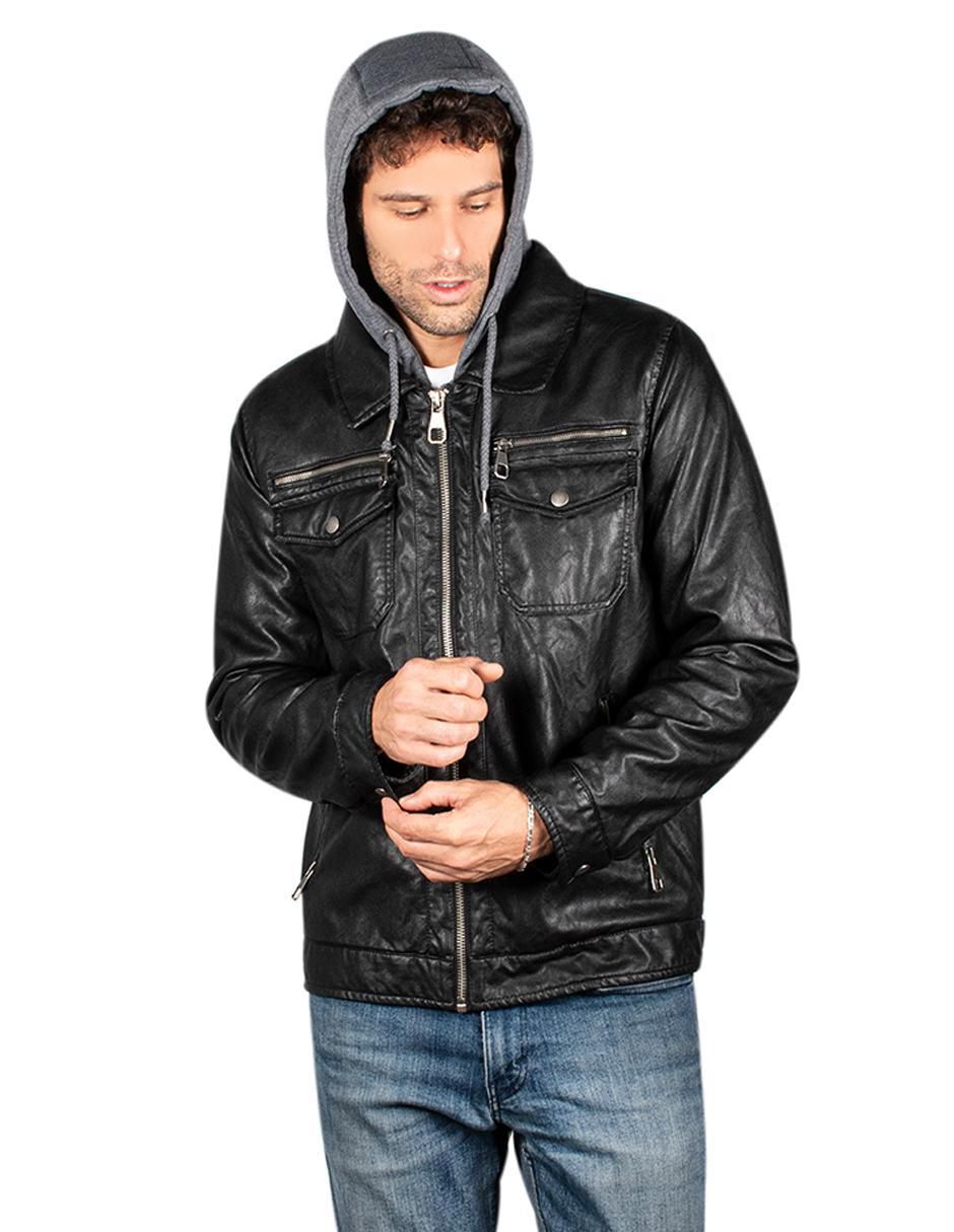 Chamarra impermeable capucha desmontable para hombre 4