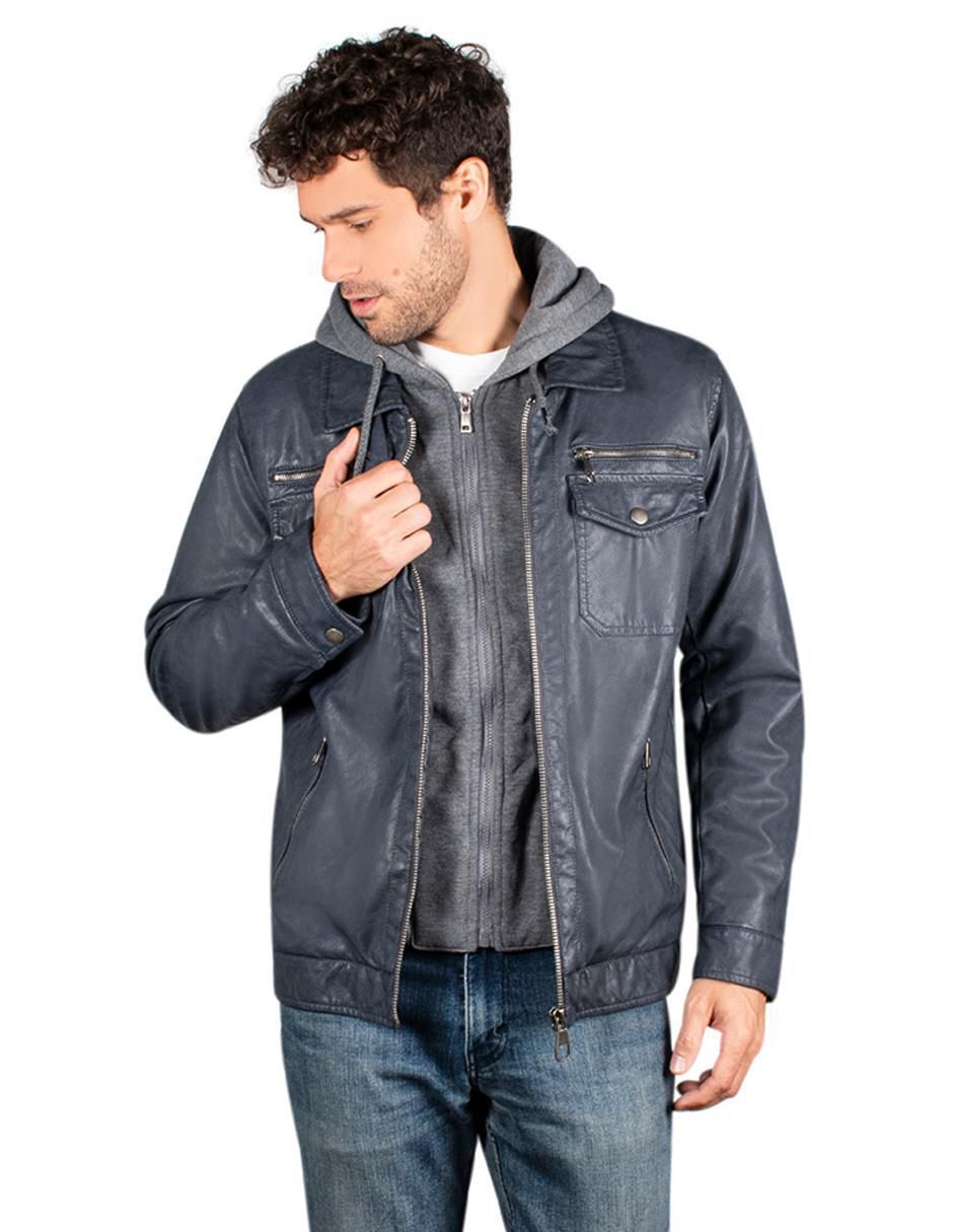 Chamarra impermeable capucha desmontable para hombre Chamarra impermeable capucha desmontable para hombre