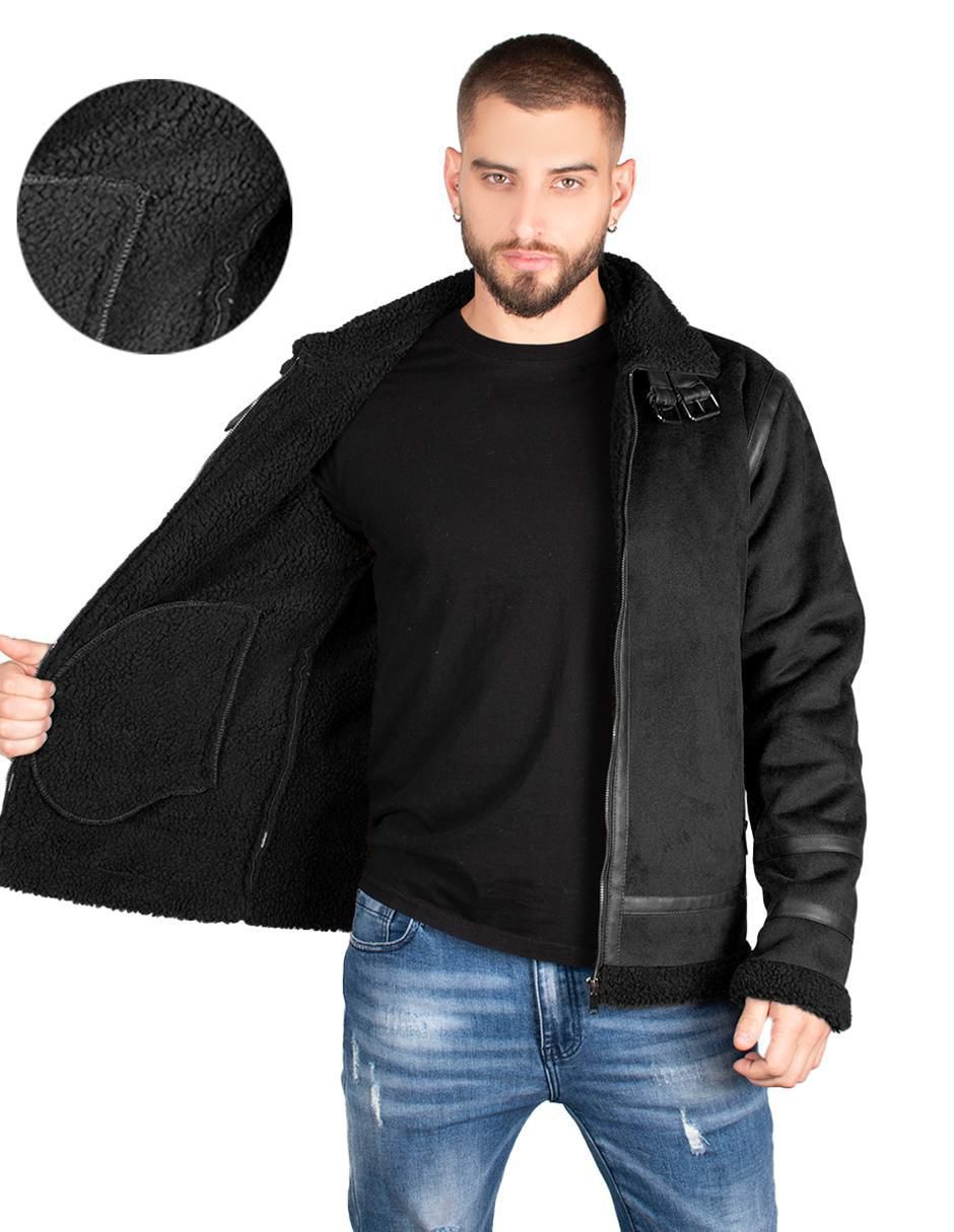 "chamarra" greenlander no "de" poliéster cuello a contraste "para hombre"