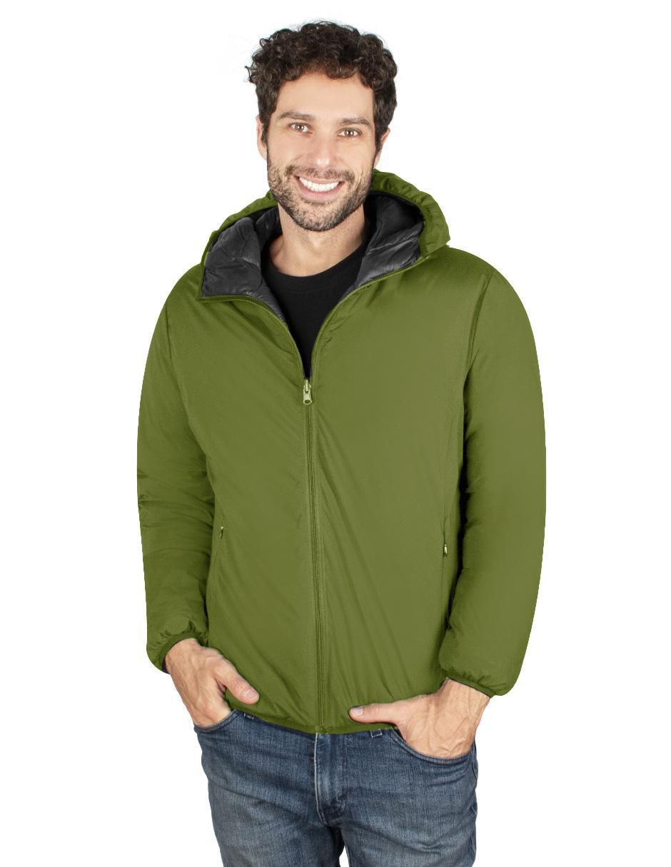 Chamarra impermeable reversible para hombre 6