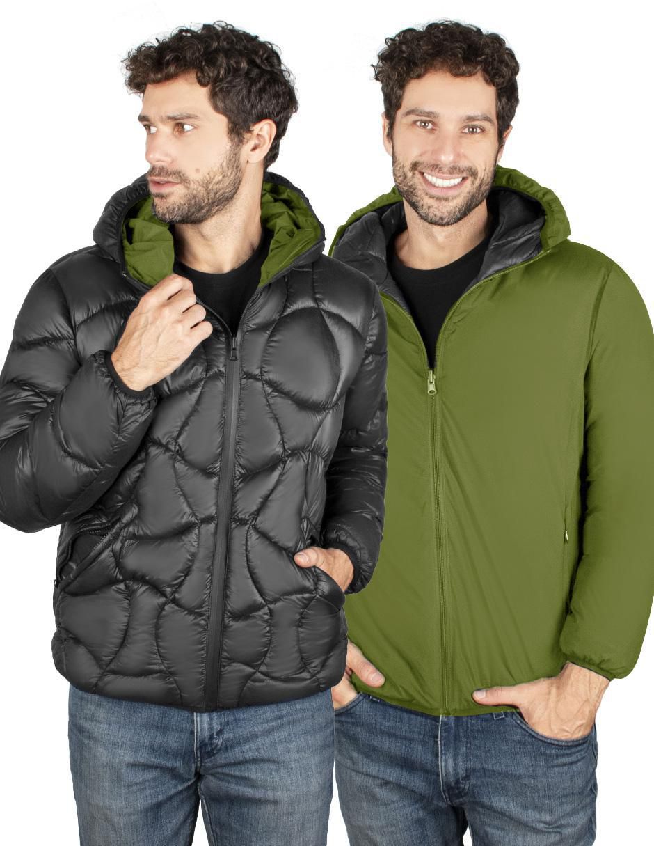 Chamarra impermeable reversible para hombre 8