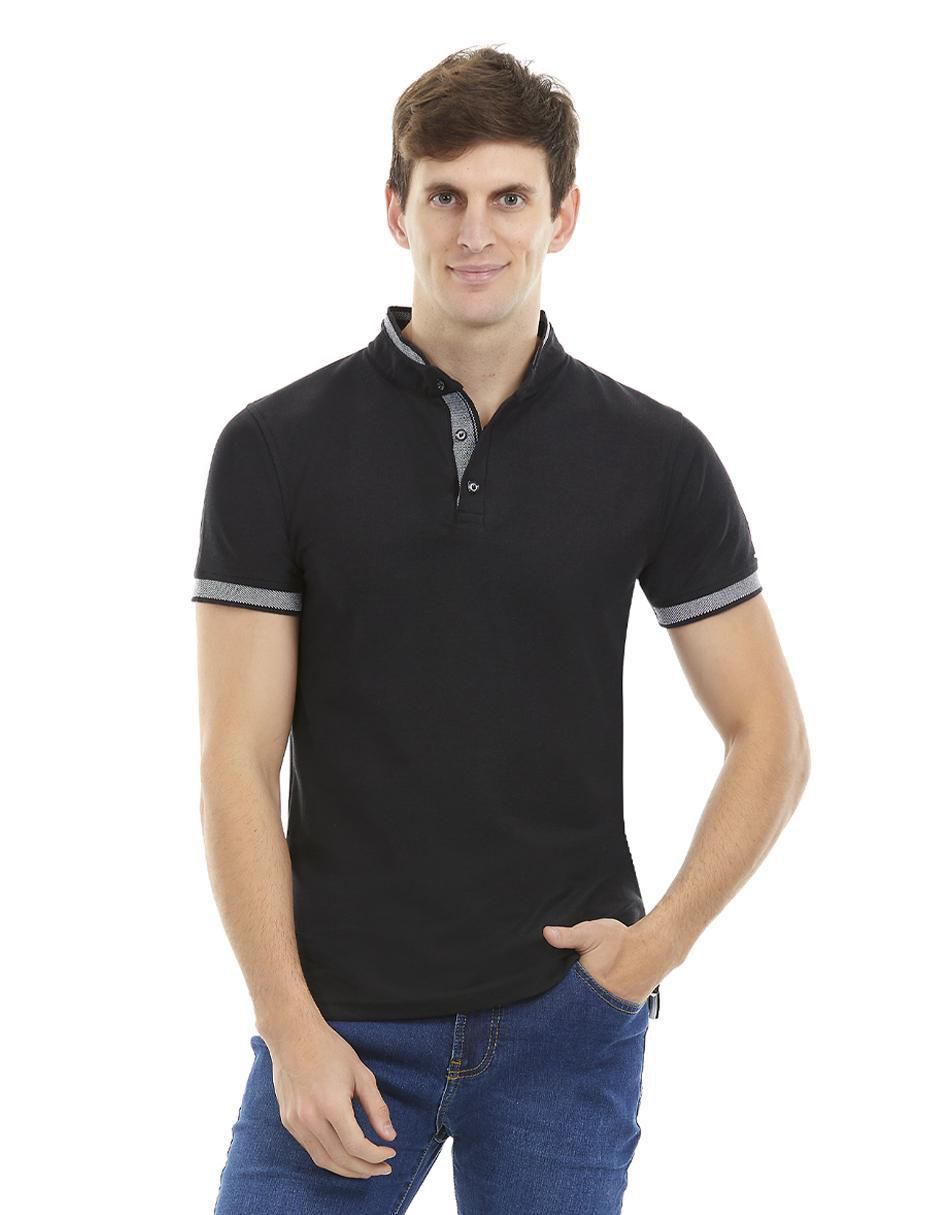 Playera discount henley hombre