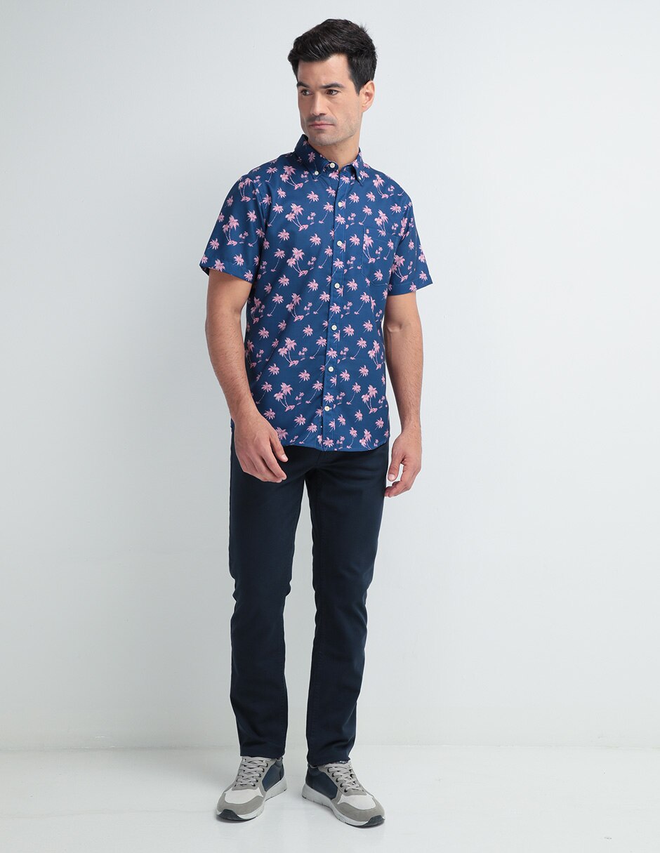 Pantalón regular de algodón para hombre 3