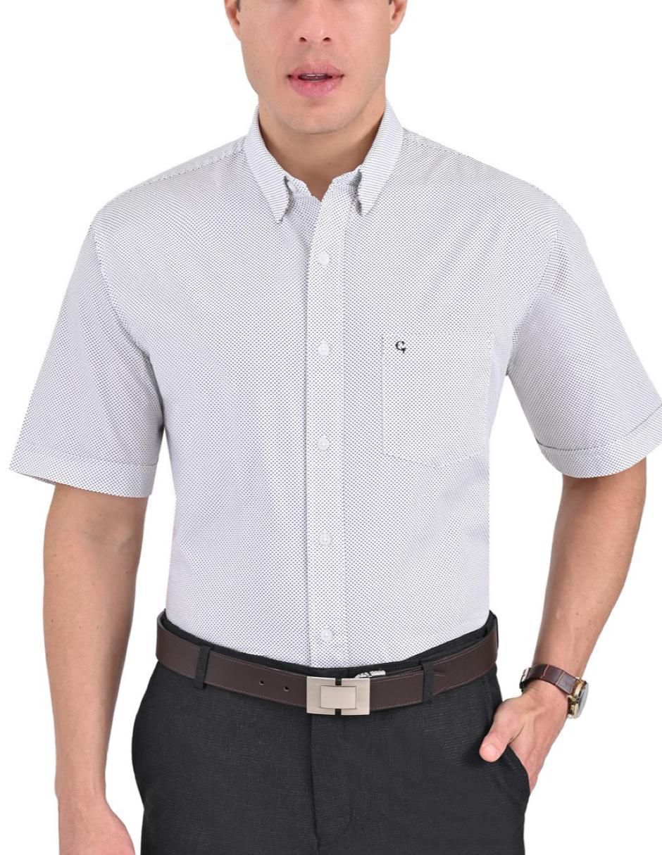 Camisa casual de algodón manga corta para hombre 1