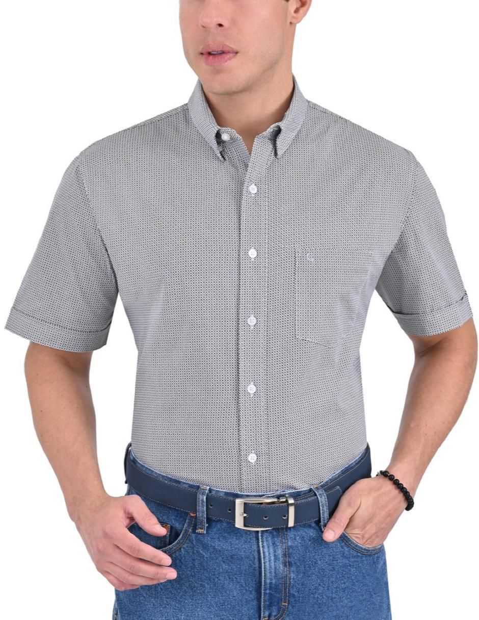 Camisa casual de algodón manga corta para hombre 1