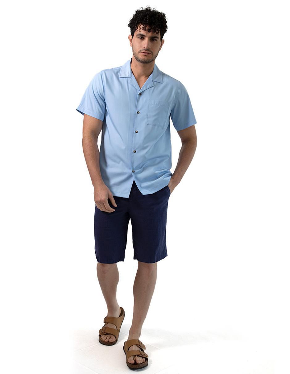 Camisa casual de algodón manga corta para hombre Camisa casual de algodón manga corta para hombre