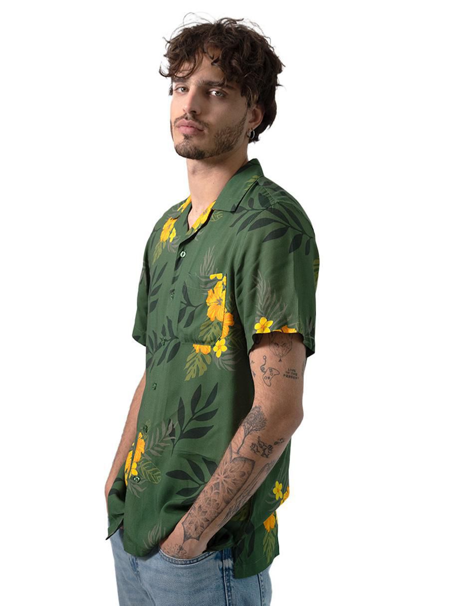Camisa casual de algodón manga corta para hombre 2