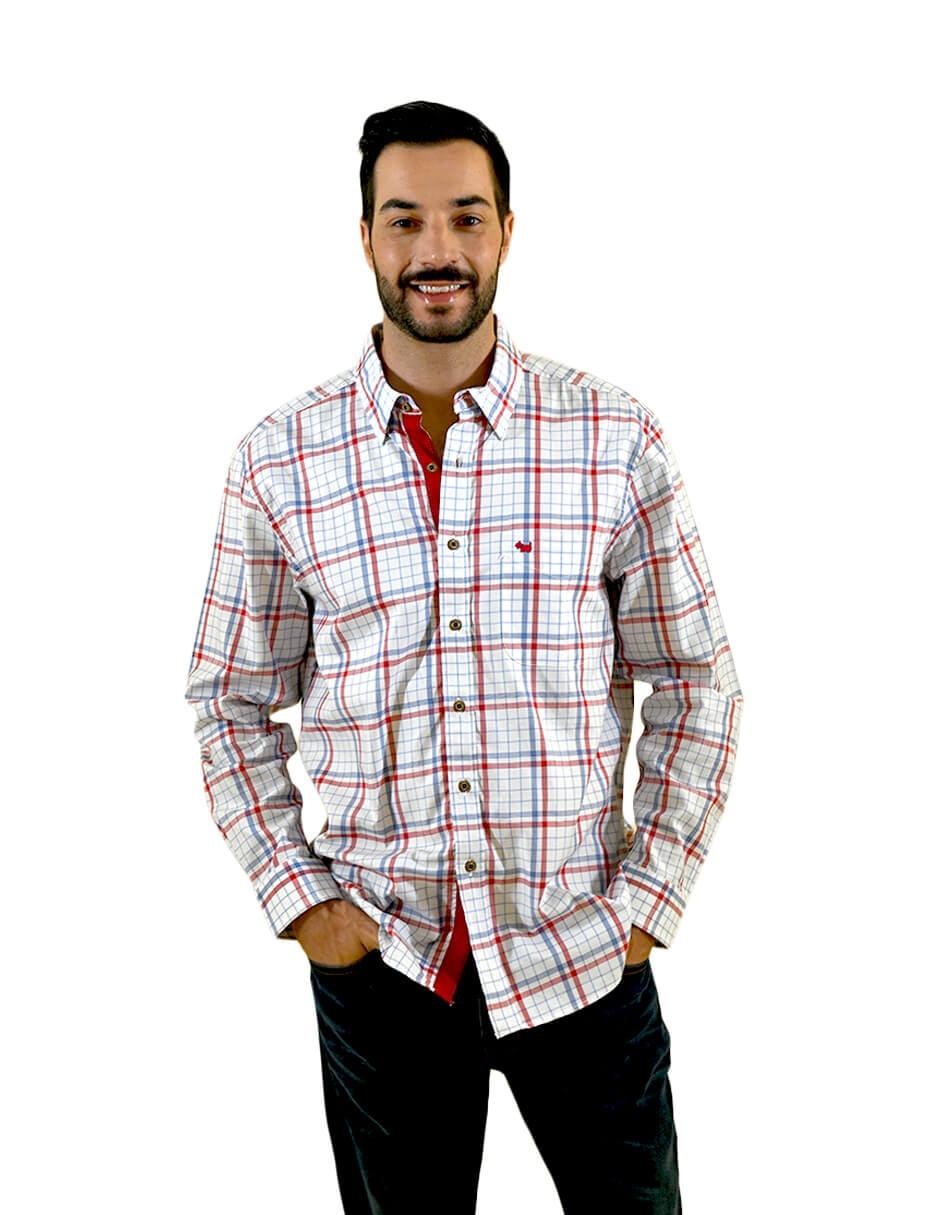 Camisa casual Ferrioni de algodon manga larga para hombre Liverpool