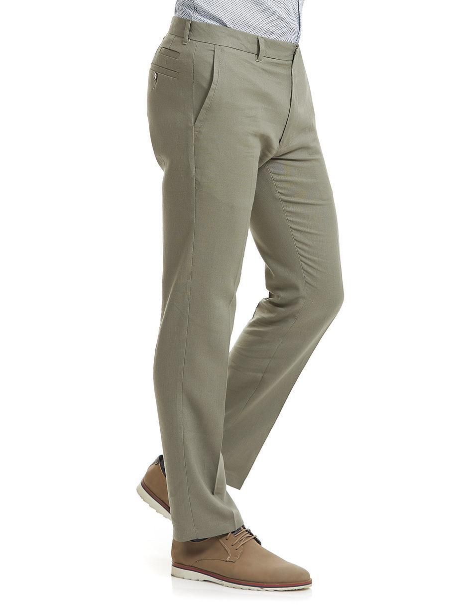 Pantalón de vestir slim de lino para hombre 2