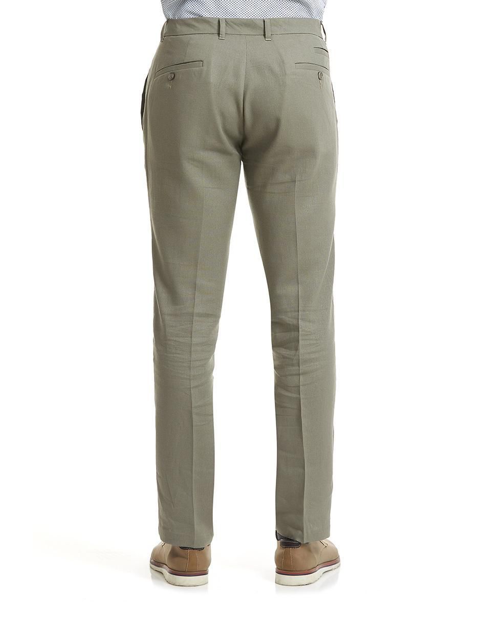 Pantalón de vestir slim de lino para hombre 3