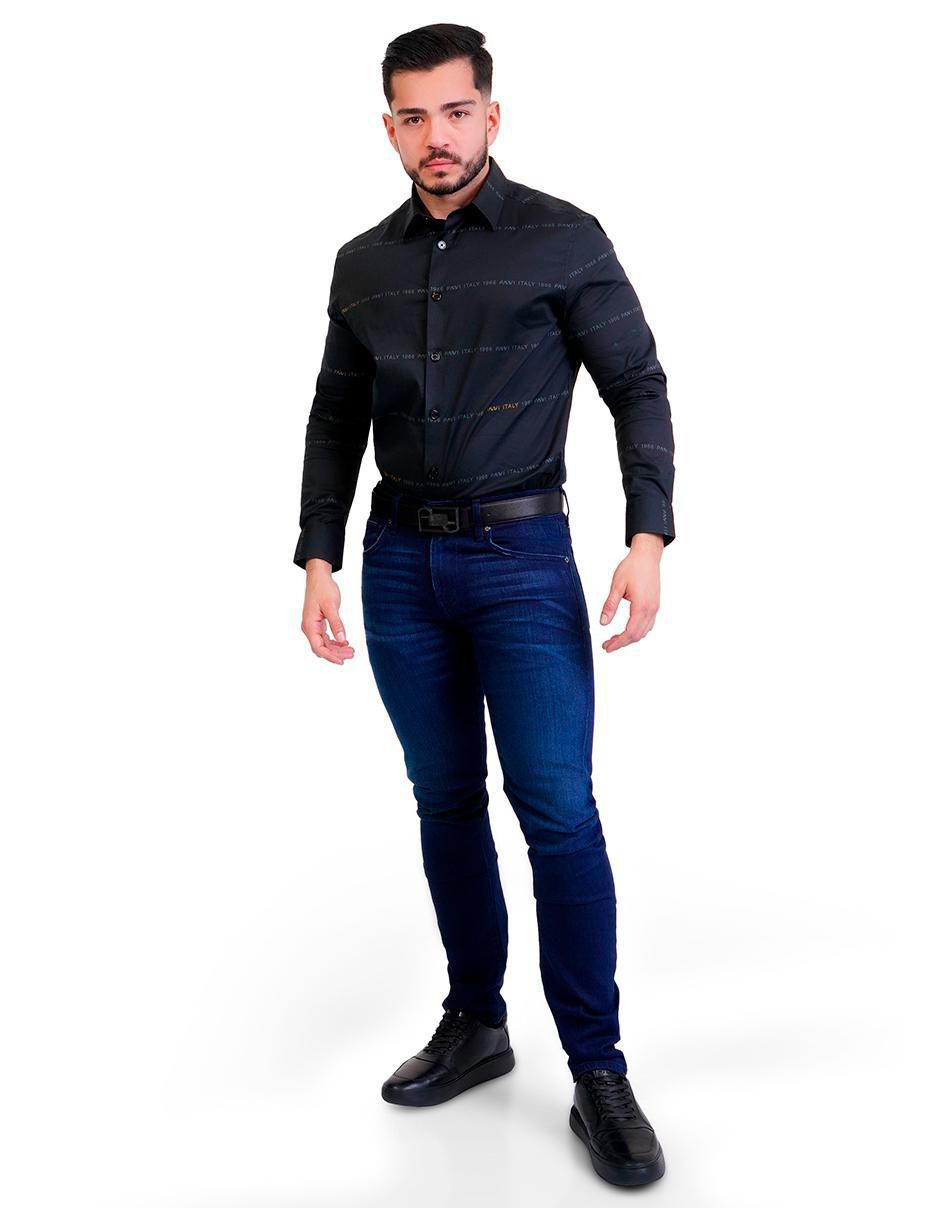 Camisa casual de algodón manga larga para hombre 4
