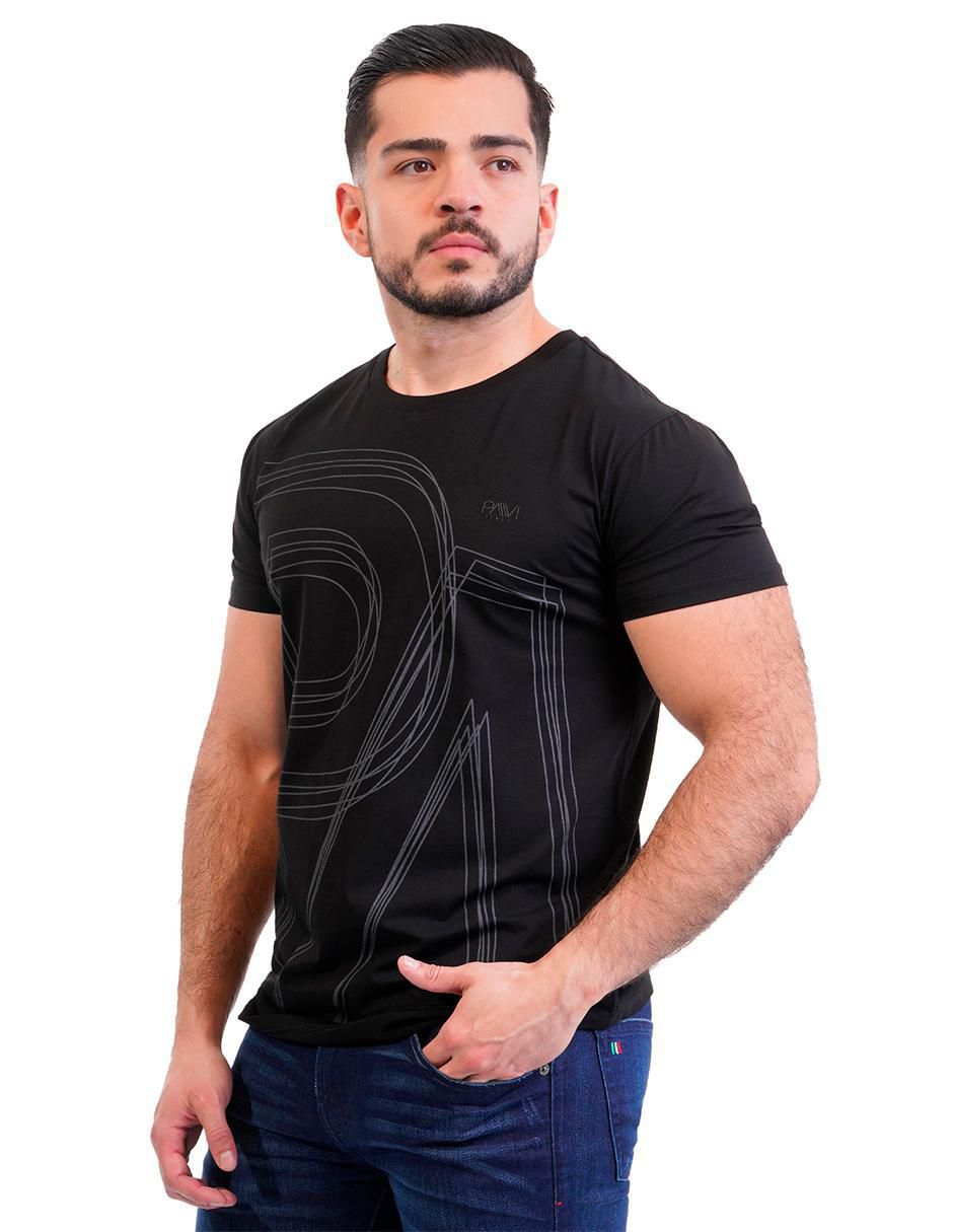 Playera cuello redondo para hombre