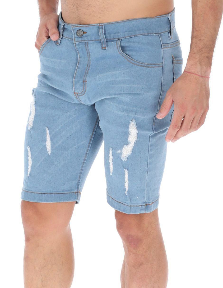 Bermuda de mezclilla para hombre