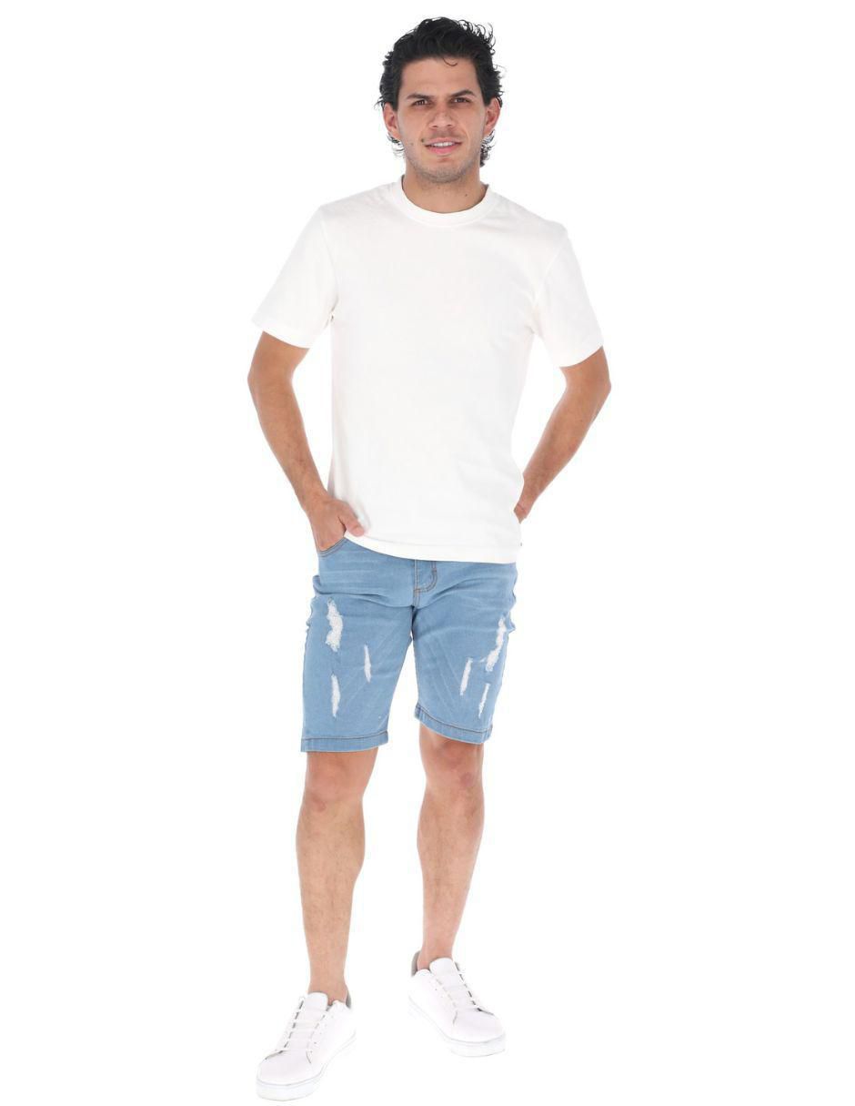 Bermuda de mezclilla para hombre 7