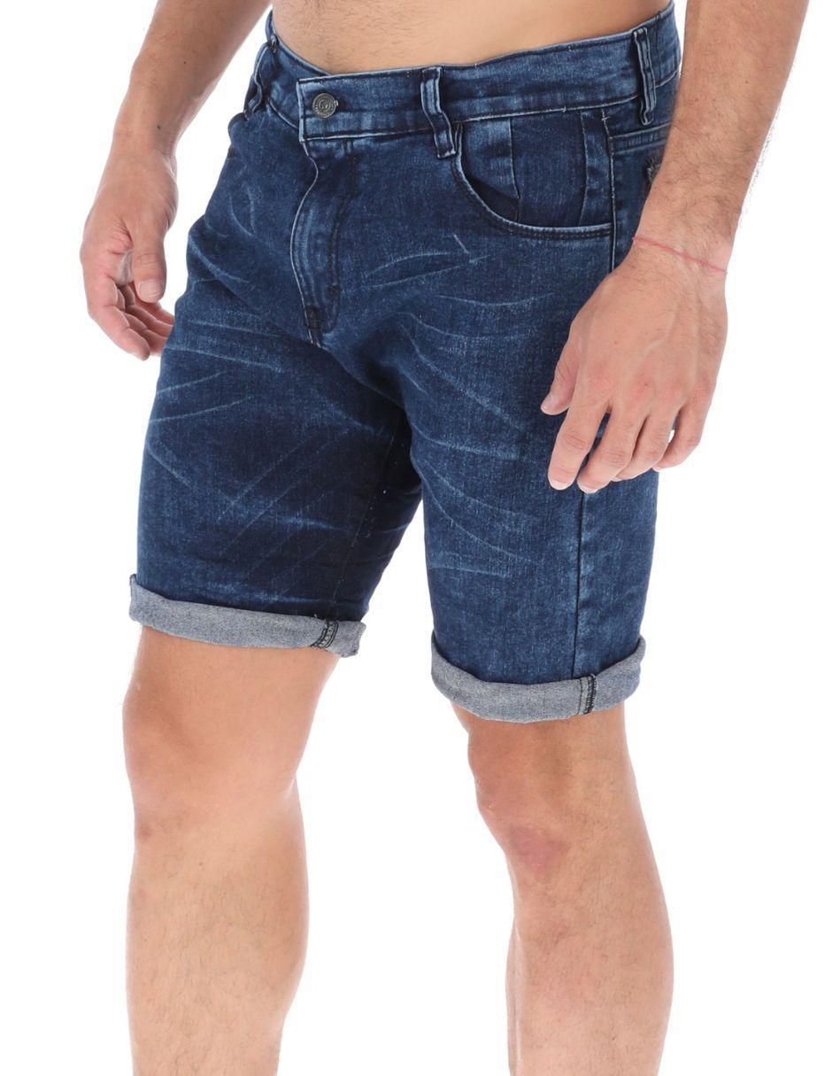 Bermuda de mezclilla para hombre