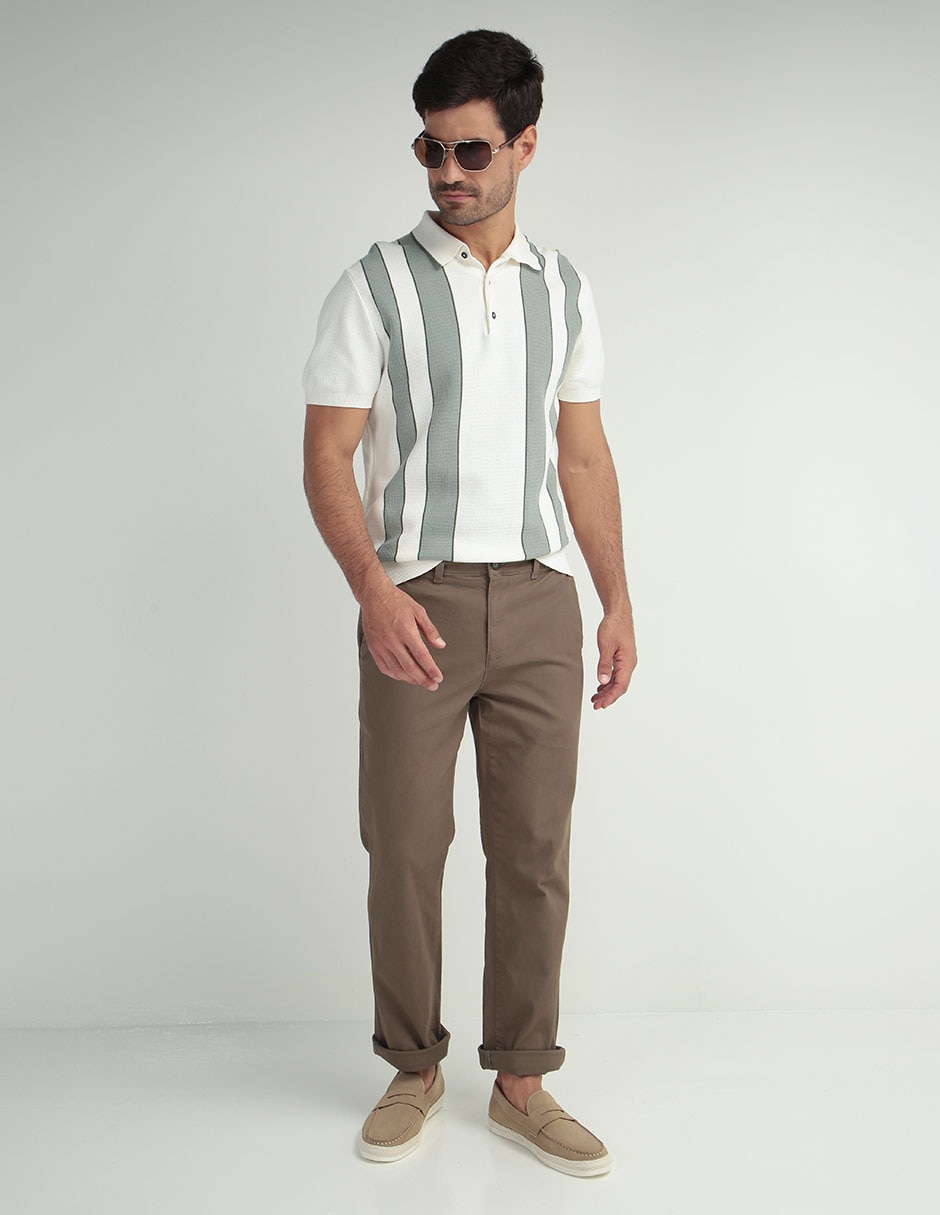 Pantalón recto de algodón para hombre 1